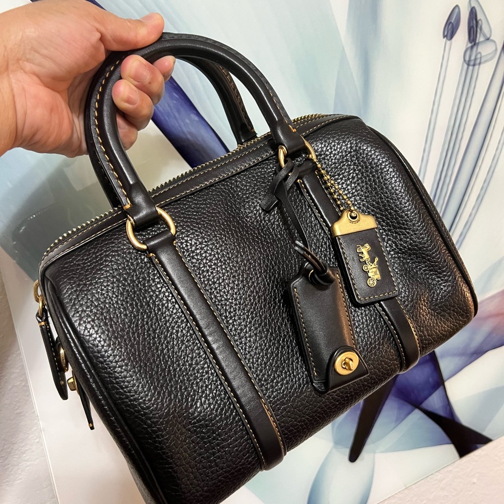 Coach Black Pebbled Leather Handbag (Ruby 25). Selling to @classicgirl85 - Picture 3 of 16